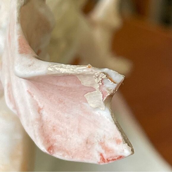 Vintage RARE One of a kind Porcelain Ceramic Goddess on a Ship Decor Art - Picture 10 of 16